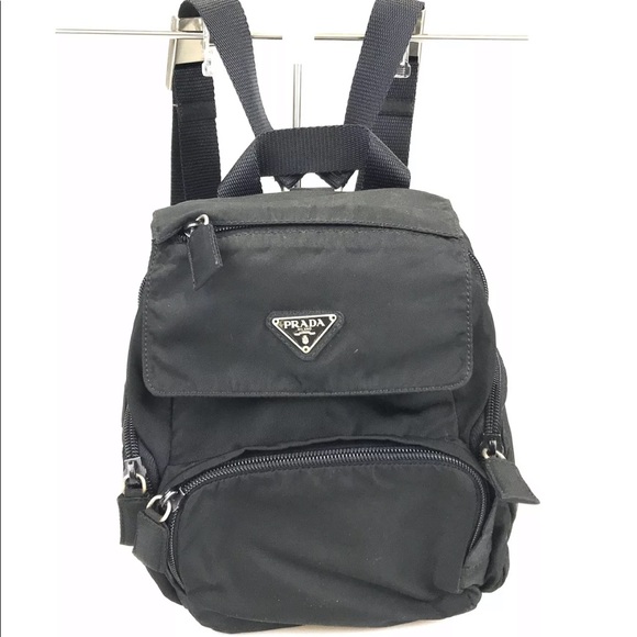 Prada backpack nylon black used 272-10-o - Picture 2 of 16